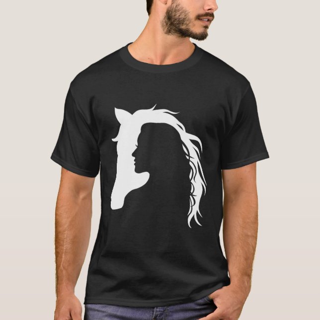 Camiseta Horseback Riding - Horseman Equestri, treinador de (Frente)