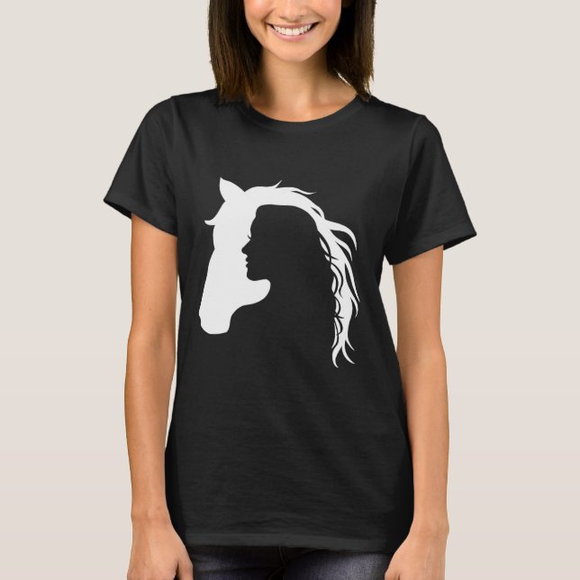 Camiseta Horseback Riding - Horseman Equestri, treinador de (Frente)