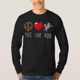 Camiseta Horseback Riding Love Ride Equestrian Horse