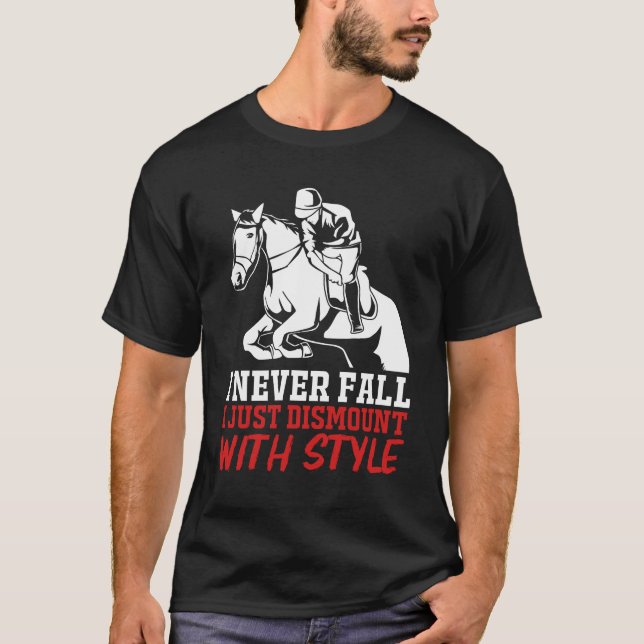 Camiseta Horseback Riding Show Jumping Funny Equestrian gir (Frente)