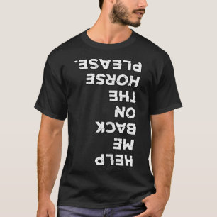 Camiseta Horsecto Do Prato De Cavalo Colocou-Me Ck No Meu C