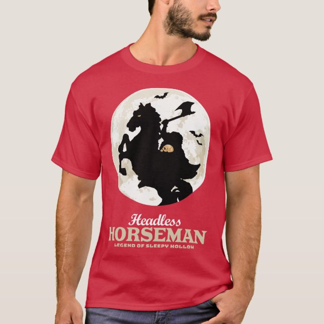 Camiseta Horsemântica sem Cabeça na Noite de Halloween (Frente)