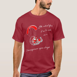 Camiseta Horsepower Open Sleigh Paramotor Christmas