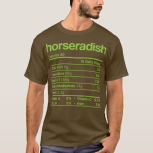 Camiseta Horseradish Nutrition Fata Engraçado Ação de Graça