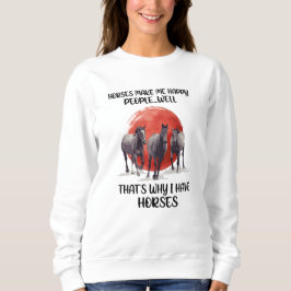 Camiseta Horses Make Me Happy People Gift For Horse Lovers