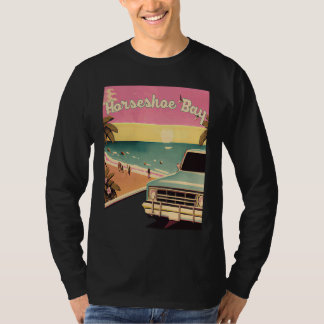 Camiseta Horseshoe Bay Retro Beach Vacation Souvenir Surf