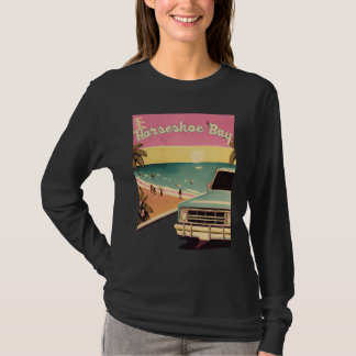 Camiseta Horseshoe Bay Retro Beach Vacation Souvenir Surf