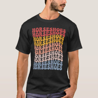 Camiseta Horseshoes Groovy Retro Sports