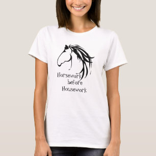 Camiseta Horsework antes da Cotação Funny
