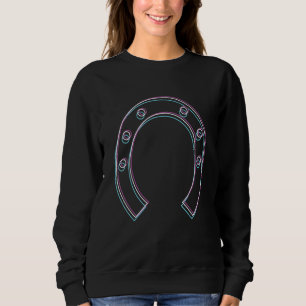 Camiseta Horsfere Glitch Shamrock Dia de São Patrício irlan