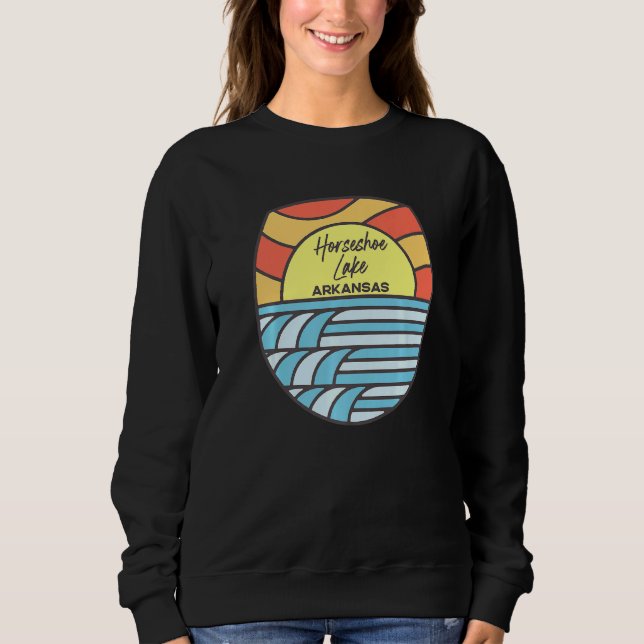Camiseta Horsferes Lake Arkansas Ar Sunset Vacation Souveni (Frente)