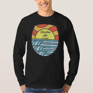 Camiseta Horsferes Lake Illinois Il Sunset Vacation Souveni
