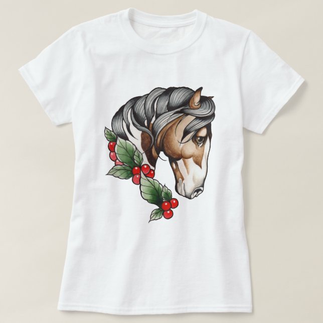 Camiseta Horso Leal da Aquarela (Frente do Design)