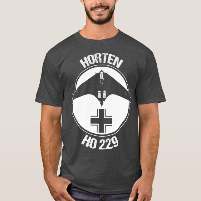 Camiseta Horten HO 229 Voando Wing Warbird Luftwaffe Gift (Frente)