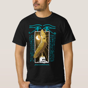 Camiseta Horus Falcon Antigo Egito Ilustração de Deus