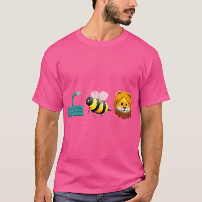 Camiseta Hose Bee Lion Emoji boy (Frente)