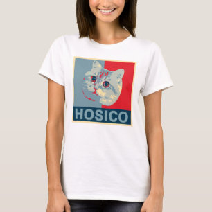 Camiseta Hosico - Ilustração Azul Vermelho