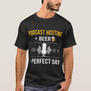 Camiseta Hospedagem de Podcast no dia da cerveja