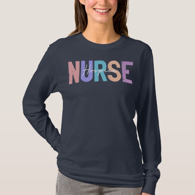 Camiseta Hospice Nurse Registered Nurse RN Emergency Room (Frente)