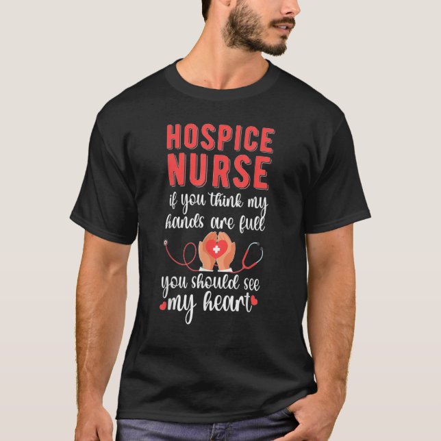 Camiseta Hospice Nurse See My Heart Hospice Nursing (Frente)