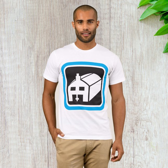 Camiseta Hospital Barn Icon Minimalista de Saúde (Criador carregado)