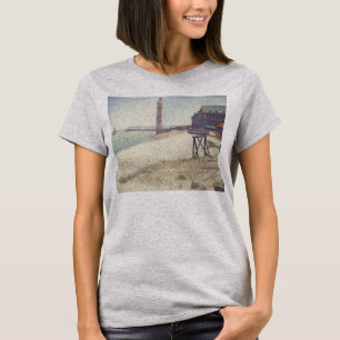 Camiseta Hospital e Farol, Honfleur, de Georges Seurat