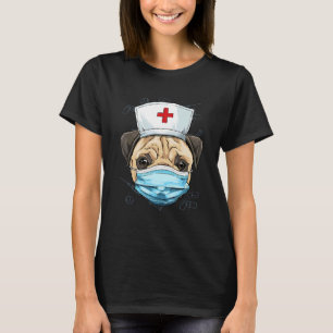 Camiseta Hospital Pug Enfermeira de Urgência LPN Enfermeira