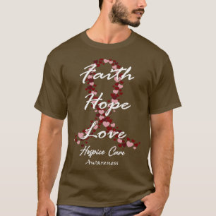 Camiseta Hospitalar Sensibilização Fé Esperança Ama Esperan