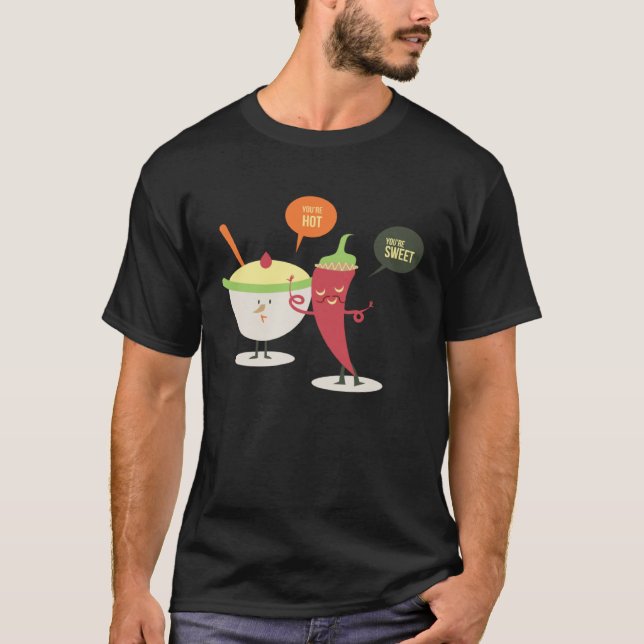 Camiseta Hot and Sweet Chili Pepper Ice Cream (Frente)