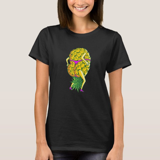 Camiseta Hot Booty Upside Down Pineapple Swingers (Frente)
