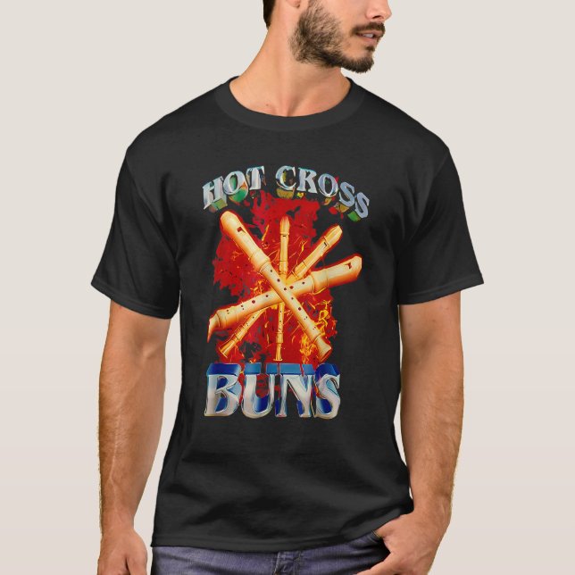 Camiseta Hot Cross Buns Engraçado (Frente)