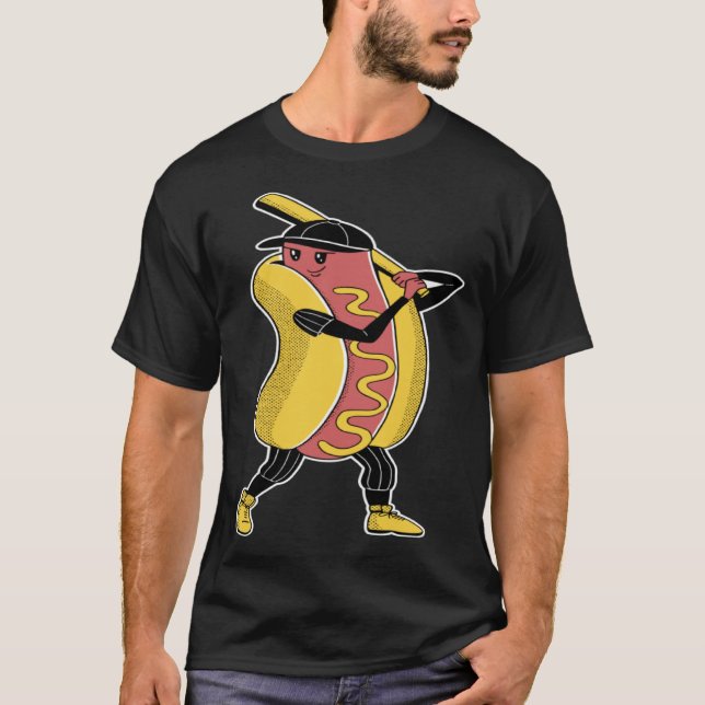 Camiseta Hot-dog baseball sports (Frente)