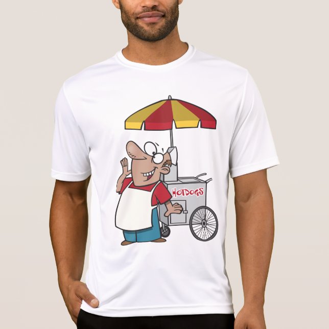 Camiseta Hot Dog Cart Vendor Street Food Seller (Frente)