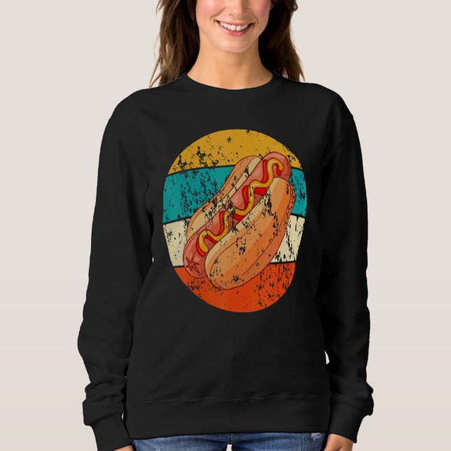 Camiseta Hot Dog Comida Rápida Hot Dog Retro (Frente)