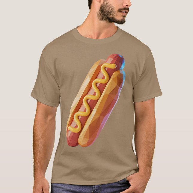 Camiseta Hot Dog Cool Fastfood Logo (Frente)