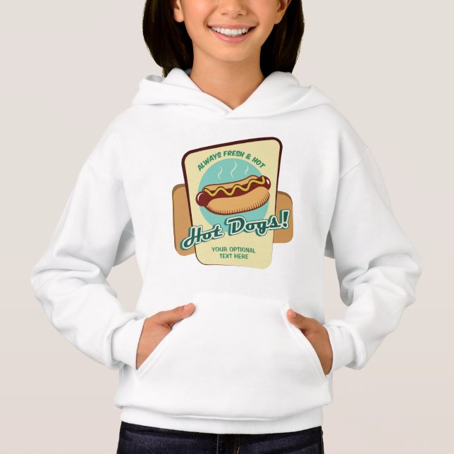 Camiseta Hot Dog de Texto Personalizado (Frente)