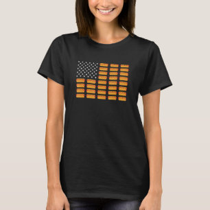 Camiseta Hot Dog Hotdog American Flag USA 4 De Julho