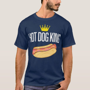 Camiseta Hot Dog King Engraçado