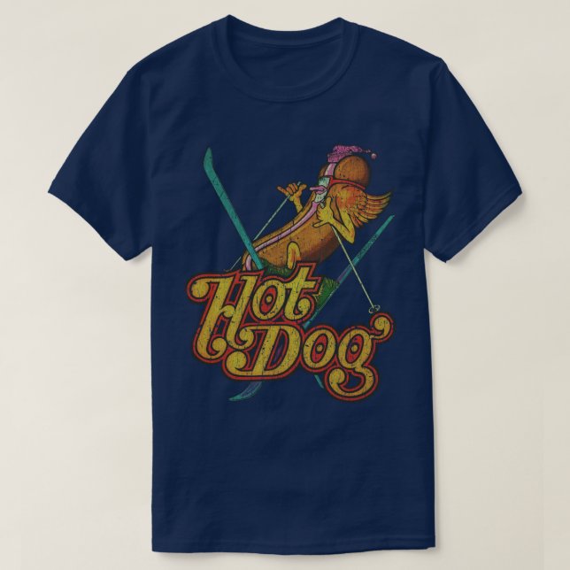 Camiseta Hot Dog Skier 1974 (Frente do Design)