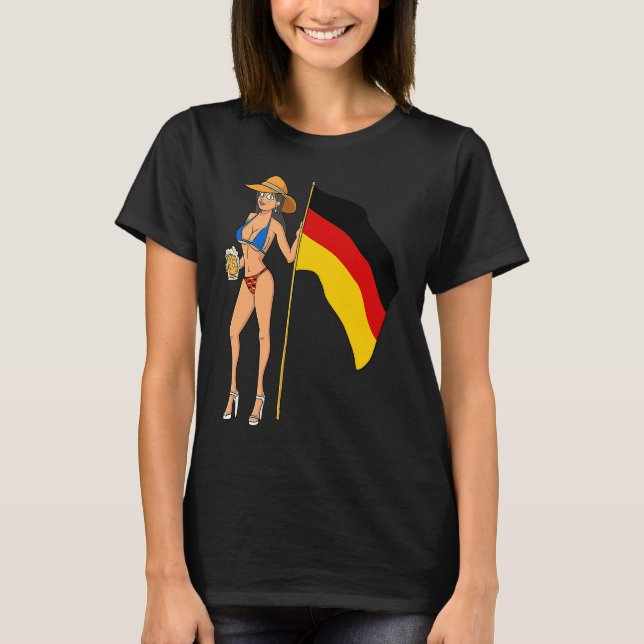 Camiseta Hot Fan Girl Germany (Frente)