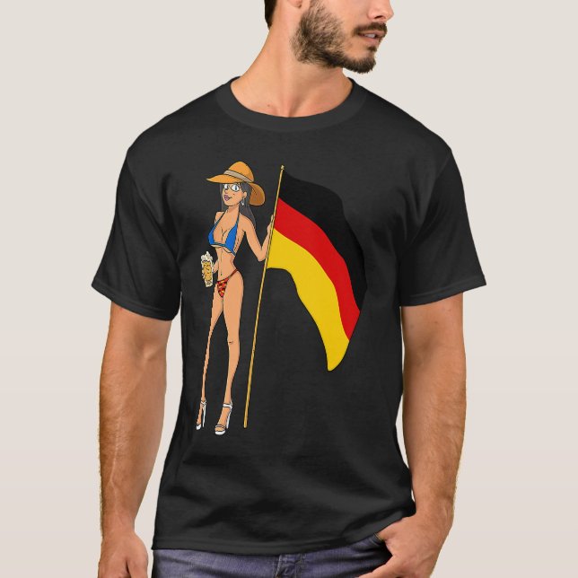 Camiseta Hot Fan Girl Germany (Frente)