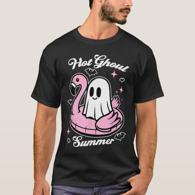 Camiseta Hot Ghoul Summer Flamingo Ghost Summerdal (Frente)