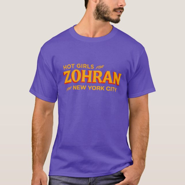 Camiseta Hot Girls For Zohran for New York City gift (Frente)