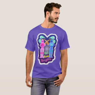 Camiseta Hot Neon Knights Retro Vaporwave