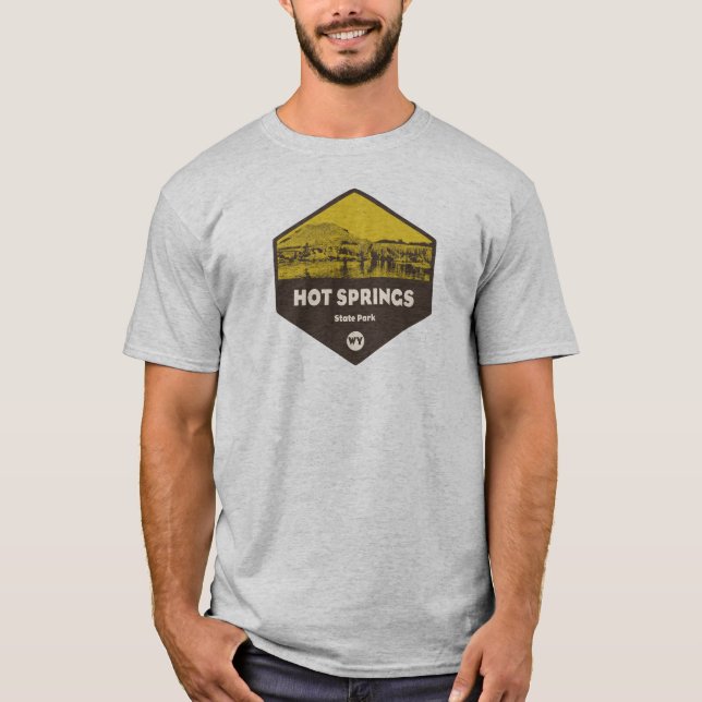 Camiseta Hot Primavera State Park Wyoming (Frente)