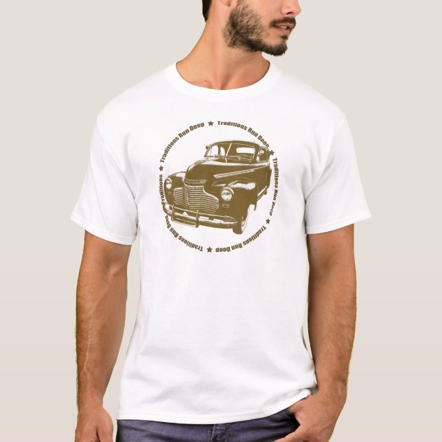 Camiseta Hot rod 1941 tradicional do cupé de Chevy (Frente)