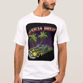 Camiseta hot rod american dream voiture muscle car palmier