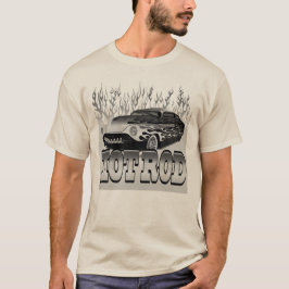 Camiseta hot rod flamme vintage cars feu 