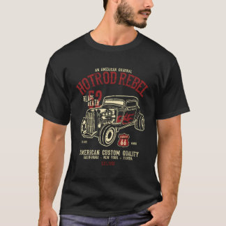 Camiseta Hot Rod Hot Rod Rebel Americano Distante