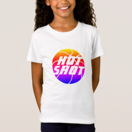 Camiseta Hot Shot | Cotação de basquetebol com texto branco